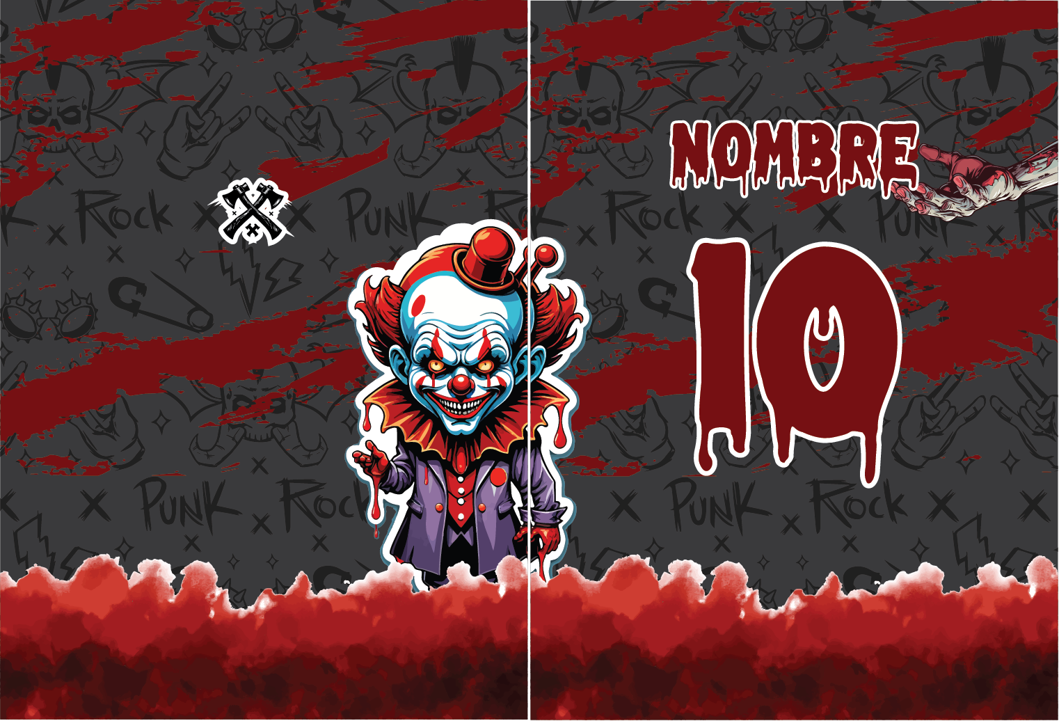 Payaso Creepy Grunge