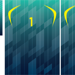 Portero Degrade Green Blue