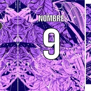 Purple floral jersey 25