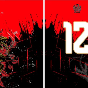 Serpiente Floral Grunge Red VS25