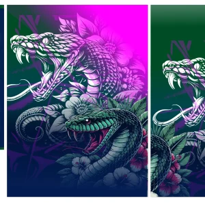 Serpiente Floral Verde Interclasse