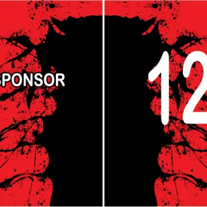 Sponsor Rojo - Negro 25