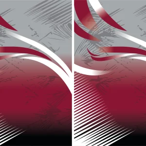 Sports Pattern Red Soccer