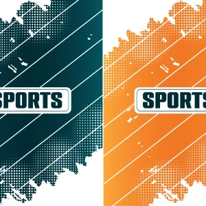 Sports Pattern White Lines