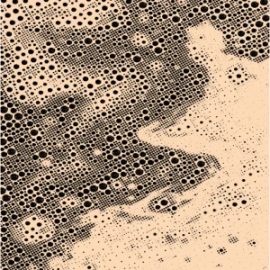 Textura semitono circulos