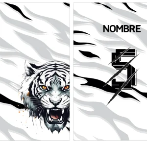 Tigre Blanco Curvas gris