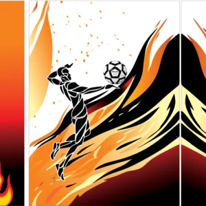 Voley jersey Naranja Fuego VS26