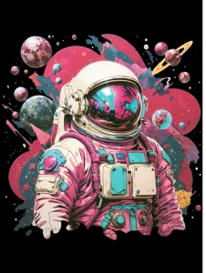 Austronauta Space Pink - DTF