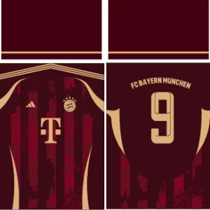 Bayern Munich Grunge Red 26