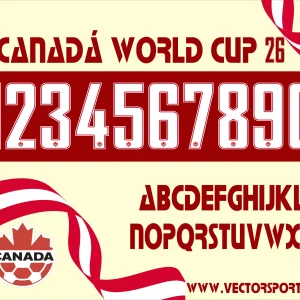 Canadá Tipografia World Cup 26