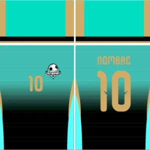 Jersey Turqueza degradado 26