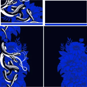Serpiente Blue Floral