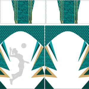 Voley Blanco Verde Menta